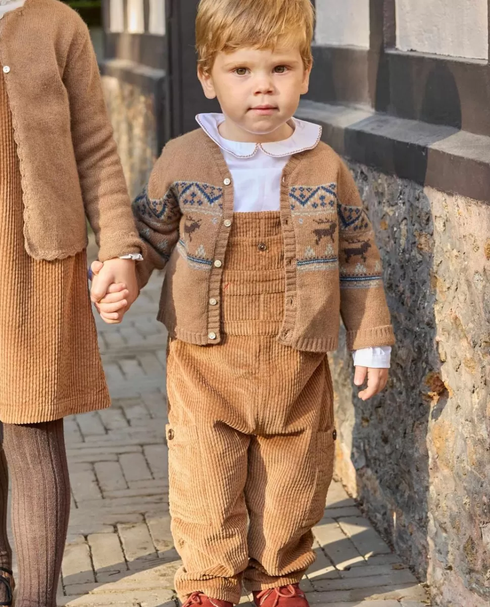 salopette_velours_camel_3.webp Acanthe Barboteuses, Salopettes & Combinaisons | Salopette velours